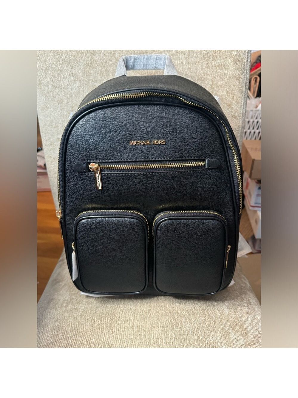 Michael Kors NWT - Jet Set Black Pebble Leather Backpack - $558 Retail